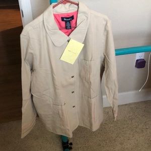 NWT 3x Denim and Co Khaki lined jacket